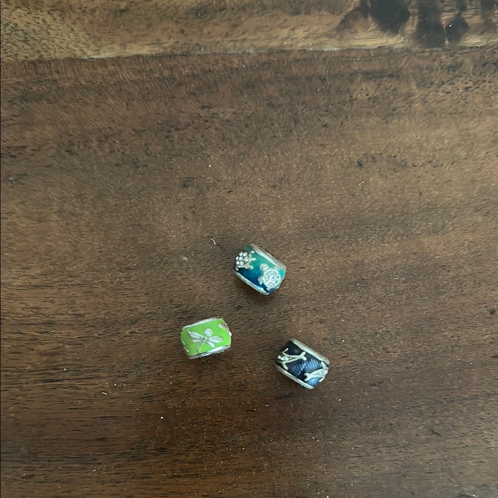 BRIGHTON Three Decorative Beads for charm bracelet